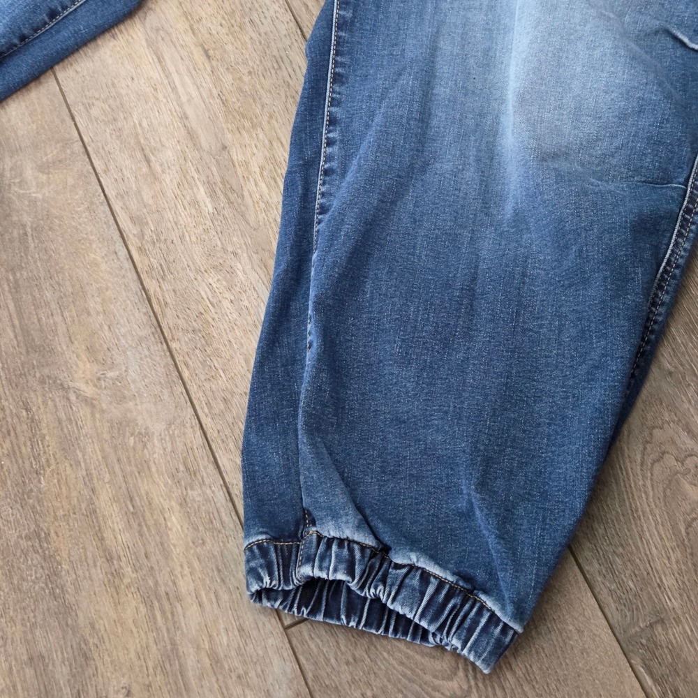 Torrid Jogger Jeans Plus Size‎ 28 Pull On Denim Elastic Hem Patch Pocket - Picture 7 of 13